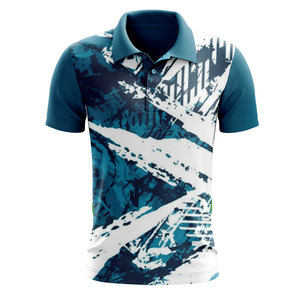 Chemises de golf personnalisées avec logo, haute qualité, séchage rapide, manches courtes, impression par sublimation, chemises de golf polo - Product Image 1