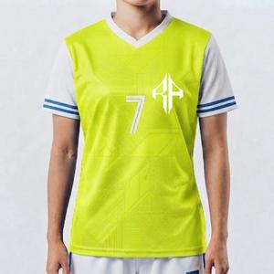 Camiseta de Fútbol 100% de Alta Calidad para Mujer con Logotipo Blanco, Manga Corta, Corte Regular, Impresión Sublimada 100% por RIVIAN ATLANTIC - Product Image 1
