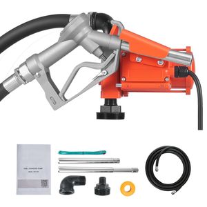 Kit Pompa di Trasferimento Carburante 12V/24V DC, 15 GPM, Pompa Diesel in Ghisa con Erogatore Manuale, Tubo di Scarico e Protezione dal Surriscaldamento - Product Image 1