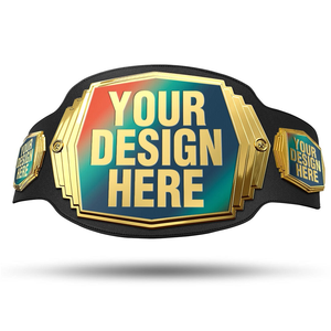 Ceinture de championnat de lutte personnalisée avec logo, taille adulte, unisexe, ceinture de titre en métal plaqué or, vente en gros d'usine OEM - Product Image 3