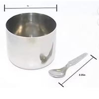 ABK IMPEX Boîte à épices classique en acier inoxydable à 7 compartiments, écologique, cadeau d'affaires, vaisselle de cuisine, rangement, cuillères
