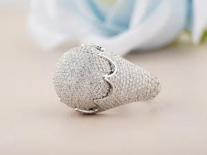Luxury Iced Out Diamond <b>Men</b>’s <b>Ring</b> Full Pavé Statement Jewelry - Product Image 3