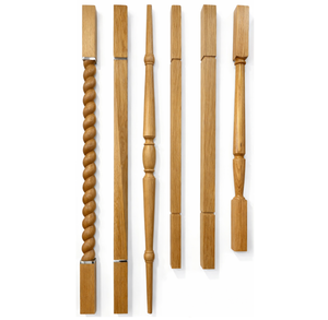 Balaustres de Madera Comerciales para Escaleras, Columnas y Barandillas, Material de Construcción de Alta Calidad, Balaustre Cónico de Roble Blanco para Cualquier Escalera - Product Image 2