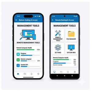 Application de bureau à distance RoyalCraft – Accédez à distance à votre PC, partagez l'écran, transférez des fichiers et contrôlez de manière sécurisée les appareils iOS/Android - Product Image 4