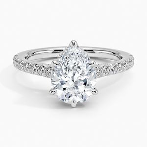 Anillo de Compromiso Solitario Chantal con Moissanita y Engaste de Garras, Chapado en Oro de 14K, Certificado GRA - Regalo de Aniversario - Product Image 5