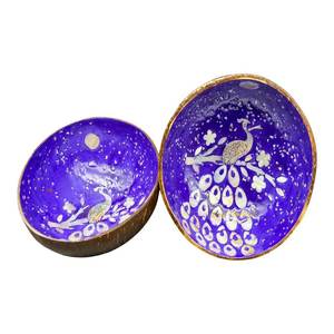 Nouveau bol de noix de coco en laque de qualité supérieure Style unique Design coloré directement du Vietnam - Product Image 4