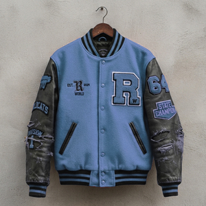 Chaquetas de Cuero Personalizadas Clásicas de Invierno para Hombre, Estilo Bomber Varsity, al por Mayor - Product Image 2