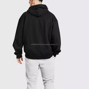 Sweats à capuche personnalisés pour hommes 100% coton lourd luxe qualité bouffée impression surdimensionné Streetwear pulls à capuche pour hommes - Product Image 3
