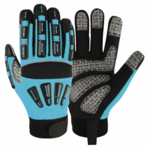 Guantes de Seguridad Industriales Resistentes, Reforzados con Cuero Sintético Amara, para Protección de Manos en Construcción y Mecánica - Product Image 4