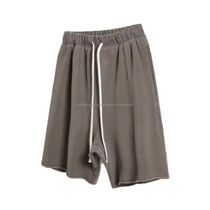 Oversized <b>Men</b> Casual <b>Shorts</b> Summer Cotton <b>Fleece</b> <b>Shorts</b> with Long Drawstring Multi-Color Options OEM Wholesale Supplier - Product Image 2