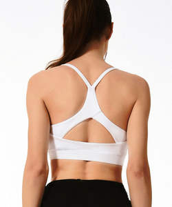 Sujetador Deportivo para Mujer con Logotipo Personalizado OEM, Ecológico, Transpirable, para Yoga y Gimnasio, Soporte Medio, Antibacterial, Secado Rápido - Product Image 4