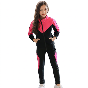 Survêtement color block pour femme, fermeture éclair intégrale, col montant, style sportif, avec poches latérales, idéal pour l'automne - Product Image 4