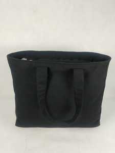 Black Cotton <b>Canvas</b> <b>Tote</b> Bag with Long Handles - Product Image 4