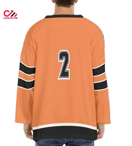 New Design Plus Size Jersey 100% Polyester Sublimation <b>Ice</b> Hockey Jersey Outdoor Sports Training Field Hockey Jersey - Product Image 4