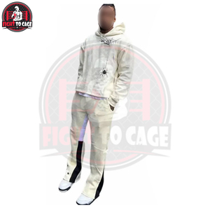 Conjunto Deportivo de Sudadera con Capucha y Pantalones Anchos para Correr, Estilo Casual, con Estampado Gráfico, Ropa Deportiva - Product Image 3