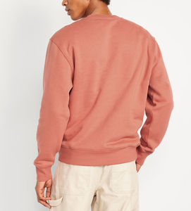 Custom Design & Logo Regular Style Sweatshirts Men's Long Sleeves Cotton Plain Printed & Embroidery Logo Pullover Sweatshirts - Product Image 4