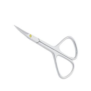 Pince à cuticules professionnelle, en acier inoxydable, avec étui de rangement, lot de ciseaux courbées à main droite, émoussés - Product Image 1