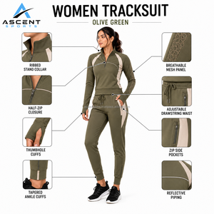 Conjunto Deportivo para Mujer, Traje de Running Atlético, Ropa Deportiva con Media Cremallera, Conjunto para Gimnasio y Jogging, Chándal de Alto Rendimiento, Ropa de Fitness E - Product Image 6