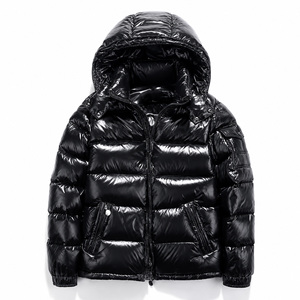Custom Logo <b>Men's</b> Long <b>Hooded</b> Insulated <b>Coat</b> Patchwork Design Water Resistant Breathable Winter Private Label Fast Delivery - Product Image 1