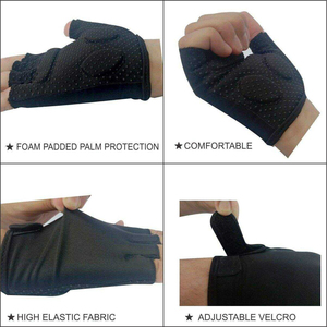 Fabricant OEM, gants de vélo unisexes sans doigts, amortissants, demi-doigts, polyester, qualité supérieure, Pakistan - Product Image 6