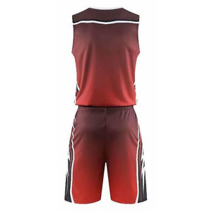 Nouveauté : Ensembles d'uniformes de basketball unisexes sublimés, couleur personnalisée, respirants, séchage rapide, grandes tailles, polyester, nom d'équipe personnalisé - Product Image 3