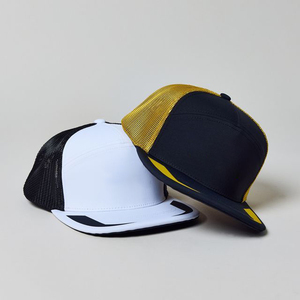 Casquette trucker unisexe avec fermeture snapback, 5 panneaux, logo personnalisable, casquette trucker, casquette de sport tendance - Product Image 5