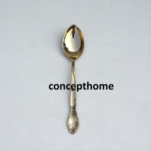 Nuevo Juego de Cucharas de Café y Té de Lujo de 5 Pulgadas, Color Dorado, para el Hogar, Fiestas y Hoteles - Product Image 2