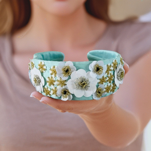 Luxury Floral Pearl <b>Headband</b> Handmade <b>Beaded</b> Flower Hairband for Women and Girls Fashion Accessories Events Daily Wear <b>Headbands</b> - Product Image 4