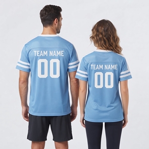 เสื้อฟุตบอลคอวีแบบกำหนดเอง แขนสั้น พิมพ์ชื่อทีม เสื้อตาข่ายฟุตบอล ชุดกีฬา เสื้อฟุตบอลสำหรับฝึกซ้อม - Product Image 2