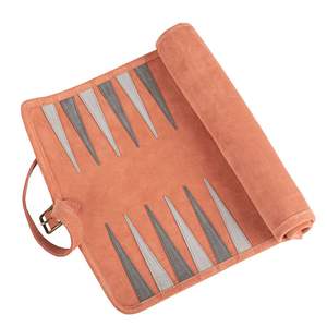 Juego de Backgammon Artesanal de Gamuza y Terciopelo, Tablero Plegable Resistente con Estuche de Almacenamiento, Precios al por Mayor - Product Image 6