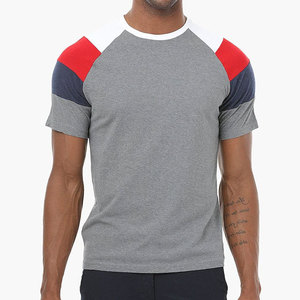 T-shirt Streetwear OEM en gros à empiècements, Nouveau design 2026, Vêtement décontracté, Col rond, T-shirt pour homme, Meilleures ventes, En vente - Product Image 4