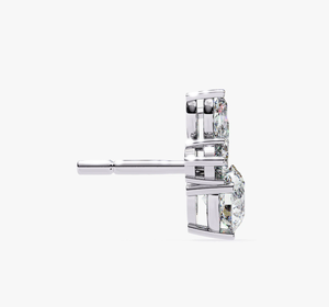 Boucles d'oreilles tendance en diamants de laboratoire VVS1 couleur E, taille coussin, pour femme, bijoux de mode, cadeau - Product Image 2