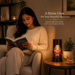 Lámpara de Mesa LED Lord Ganesha, Luz Divina, Lámpara Nocturna Espiritual, Acabado en Madera, Decoración para el Hogar, Regalo para Meditación, Pooja, Ambiente - Product Image 4