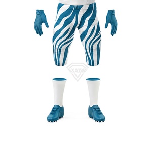 Ensemble complet d'uniformes de football américain personnalisés, sublimés, pour équipes sportives : maillot, pantalon, gants, casque, crampons – Fabricant en gros - Product Image 4