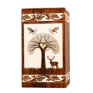 Handcrafted lifetree urn & Natural Wood Cremation Urn Ashes <b>Box</b> Artistic Funeral <b>Memorial</b> <b>Keepsake</b> by AYAANS - Product Image 1