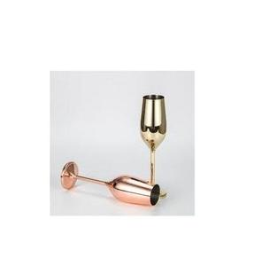Premium Copper Finish <b>Glass</b> Elegant Stemmed <b>Goblets</b> for Home Dining and Gifting - Product Image 4