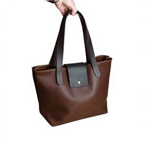 Bolso de Mano de Cuero Genuino de Primera Calidad para Mujer, Cierre de Cremallera, Impermeable, Correa Cruzada, Diseño Moderno, Día de San Valentín - Product Image 1
