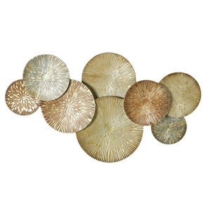 Panel Decorativo de Macramé para Pared de Sala de Estar, Arte de Pared de Metal con Diseño de Flores, Decoración Moderna para el Hogar, Arte de Pared Colgante - Product Image 2