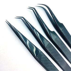 Pince à épiler pour cils en acier inoxydable de haute qualité, 45/90 degrés, antistatique, durable, outils d'extension de cils, vente en gros - Product Image 2