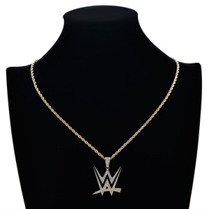 2025 Creative Letter Pendant Necklace Male Hip Hop Personality <b>Cross</b> Border Jewelry Alloy <b>Chains</b> with Number Shape Hiphop Style - Product Image 3