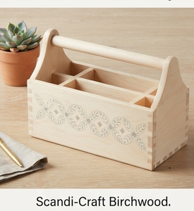Caddy de Madera Maciza, Diseño Personalizado, Color Marrón, Exportador Mayorista, Fabricante, Suministros al por Mayor, Caddy de Madera para Servir - Product Image 4