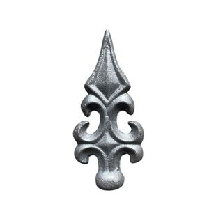 Cast iron ornamental finial tip traditional design for stair <b>railings</b> handrails <b>wall</b> mounted decorative architectural accent - Product Image 5