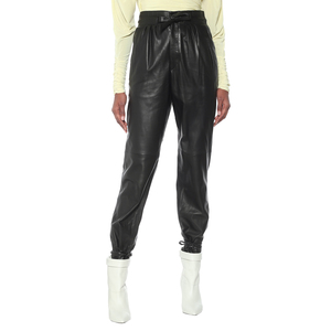 Pantalones de cuero de tiro alto para mujer - Product Image 6