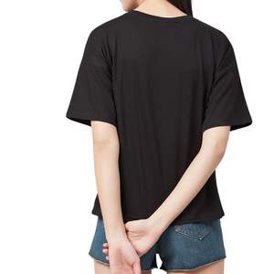 Camiseta Gráfica Personalizada para Mujer, 100% Algodón, Manga Corta, Corte Regular Informal, Transpirable, Ecológica, Venta al Por Mayor OEM - Product Image 5