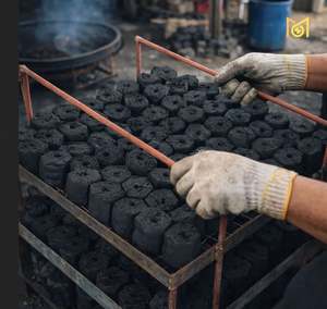 Briquetas de Carbón Vegetal de Madera Dura Hexagonales a Granel de 50 mm, Alto Valor Calorífico para Restaurantes, Servicios de Catering, Suministro para Barbacoas, Fabricante de la India - Product Image 2