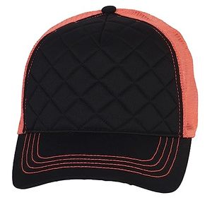 RIFAT SPORTS WEAR Gorra Trucker Negra Acolchada con Malla Coral en la Parte Trasera, Ajustable, Unisex, para Adultos, de 6 Paneles, Transpirable/Impermeable, Gorra para Fiestas - Product Image 2