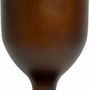 Brûleur d'encens en bois Chalice, en bois de manguier de luxe, pour Bakhoor, avec doublure en métal doré poli et base sur piédestal élégante - Product Image 3