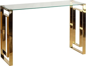 Mesa Consola de Diseño Antiguo Contemporáneo con Patas Elegantes, Superficie de Acero, Ecológica y Duradera, Fácil de Limpiar, para Sala de Estar o Dormitorio - Product Image 4