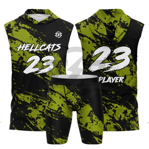 Uniformes de football américain pour hommes en polyester et élasthanne respirant extensible dans quatre directions - Product Image 4