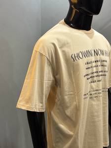 Camiseta de Jersey Extra Grande para Mujer, Cuello Redondo, Corte Regular, 100% Algodón, Manga Corta, Estampado de Letras, Estilo Casual Urbano para Adultos - Product Image 4